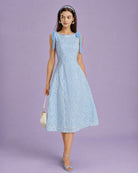Women's Woven Polyester Midi Dresses Dresses - RIHOAS