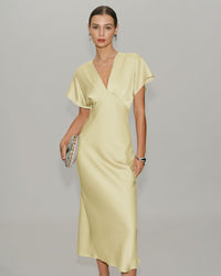 Women's Woven Polyester Midi Dresses Dresses - RIHOAS
