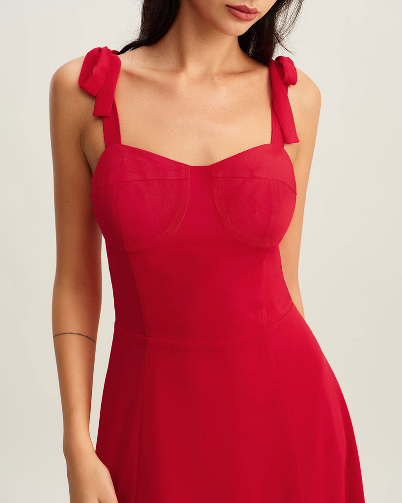 Women's Woven Polyester Midi Dresses Dresses - RIHOAS