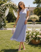 Women's Woven Polyester Midi Dresses Dresses - RIHOAS