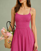 Women's Woven Polyester Midi Dresses Dresses - RIHOAS