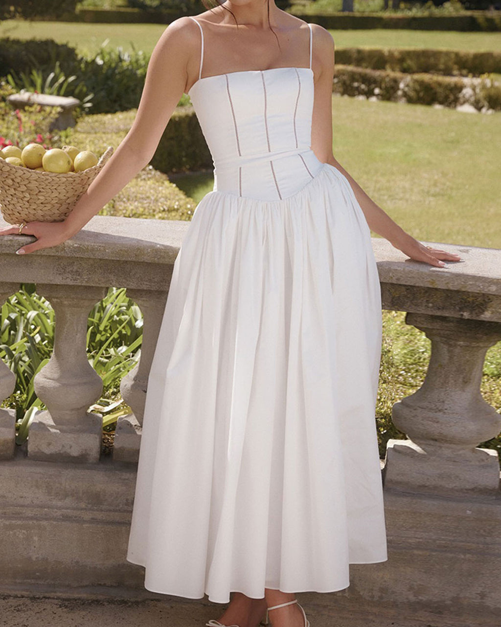 Women's Woven Polyester Midi Dresses Dresses - RIHOAS