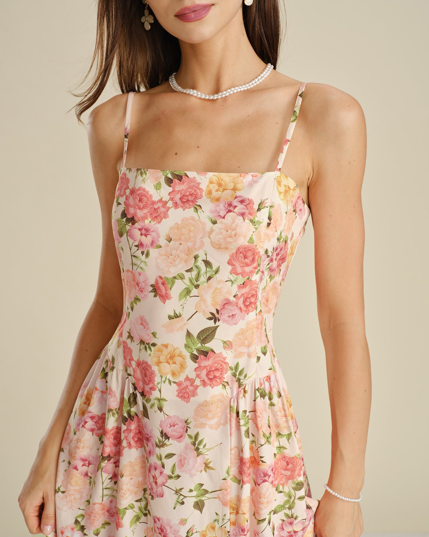 Women's Woven Polyester Midi Dresses Dresses - RIHOAS