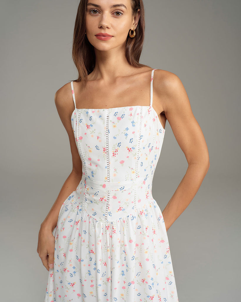 Women's Woven Polyester Midi Dresses Dresses - RIHOAS