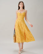Women's Woven Polyester Midi Dresses Dresses - RIHOAS