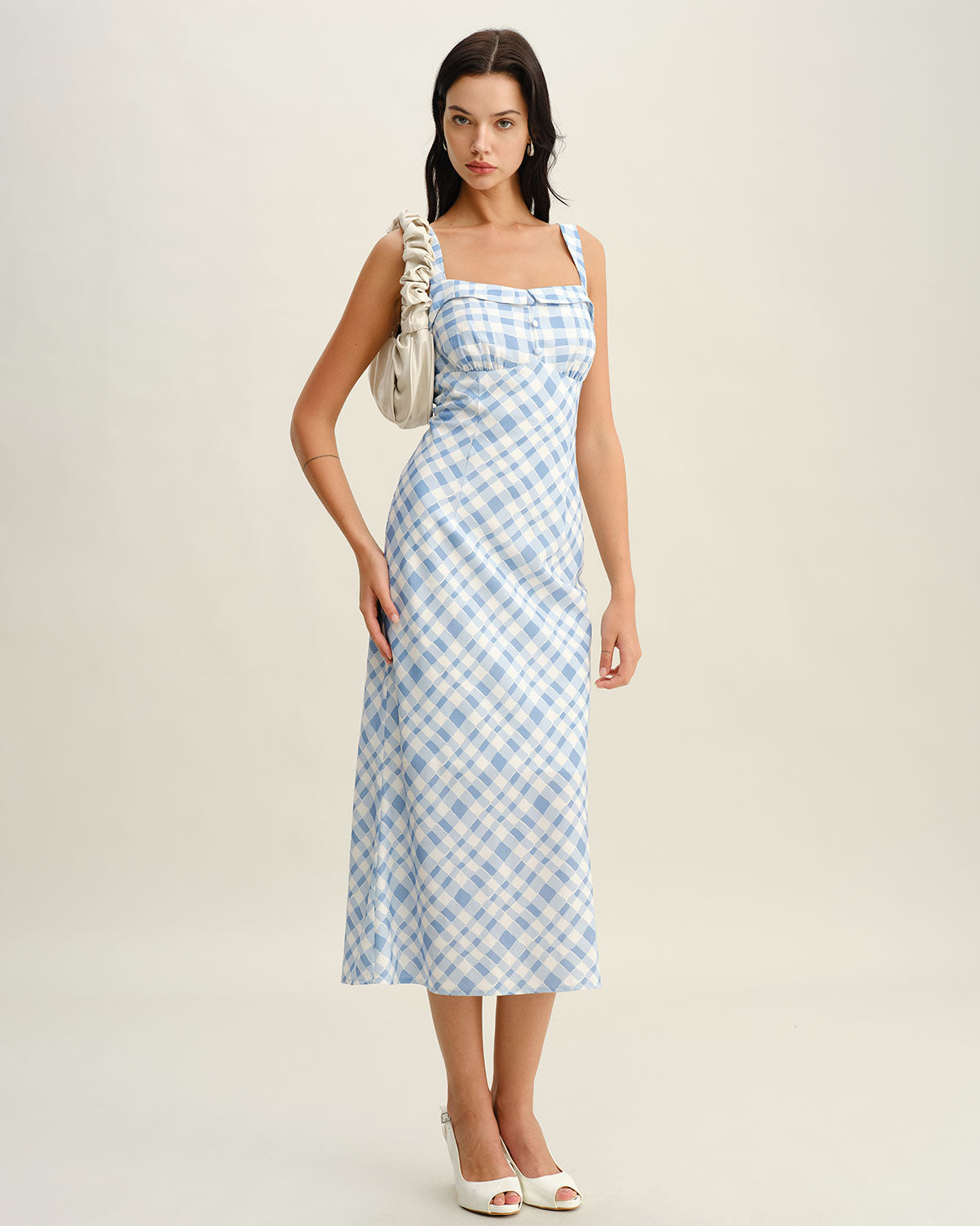 Women's Woven Polyester Midi Dresses Dresses - RIHOAS
