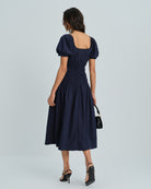 Women's Woven Polyester Midi Dresses Dresses - RIHOAS