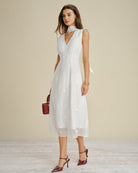 Women's Woven Polyester Midi Dresses Dresses - RIHOAS