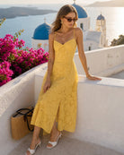 Women's Woven Polyester Midi Dresses Dresses - RIHOAS