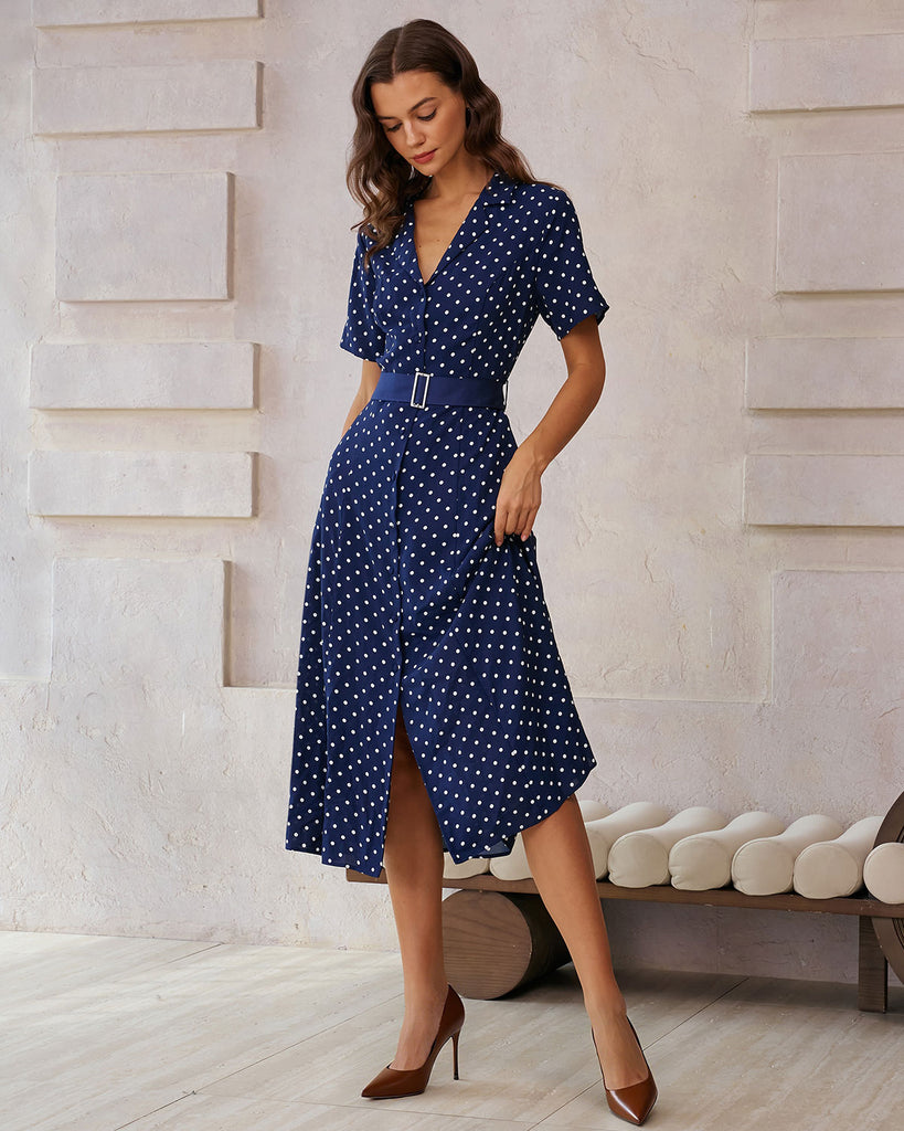 Women's Woven Polyester Midi Dresses Dresses - RIHOAS