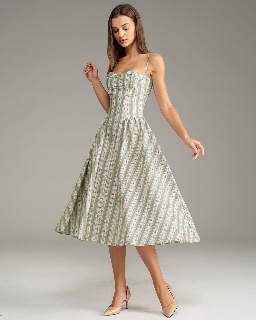 Women's Woven Polyester Midi Dresses Dresses - RIHOAS