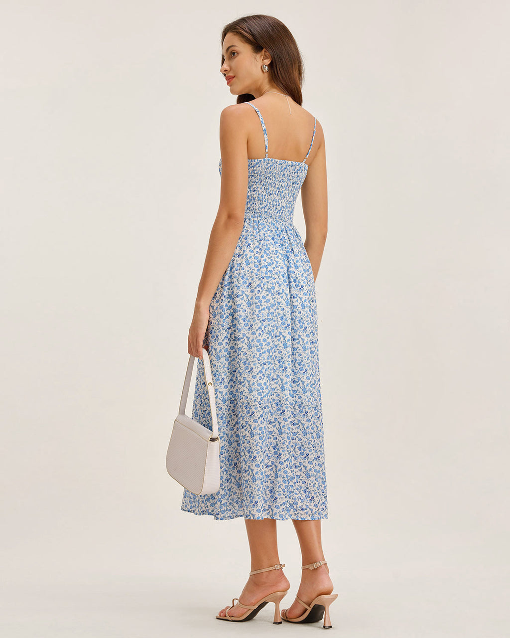 Women's Woven Polyester Midi Dresses Dresses - RIHOAS