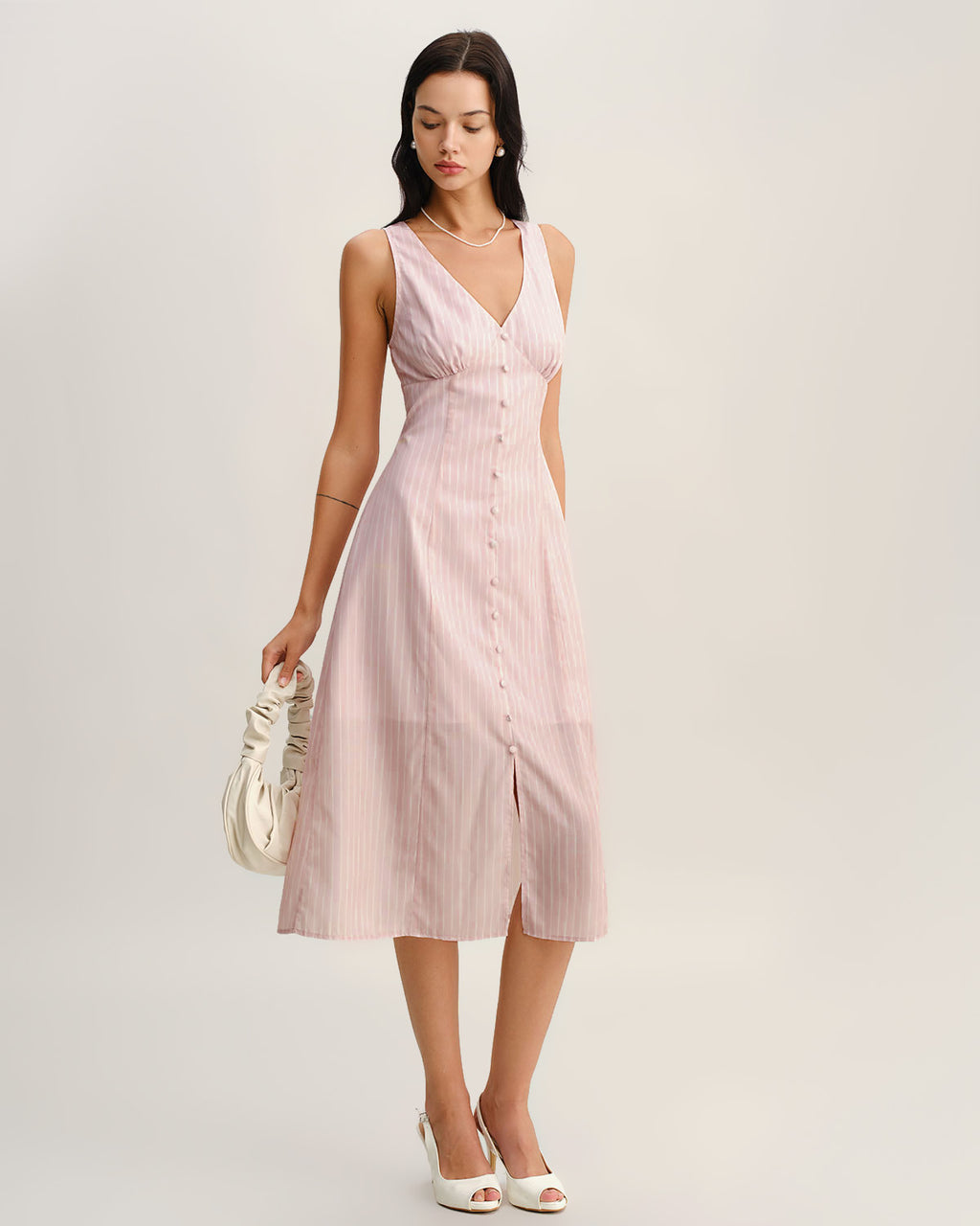 Women's Woven Polyester Midi Dresses Dresses - RIHOAS