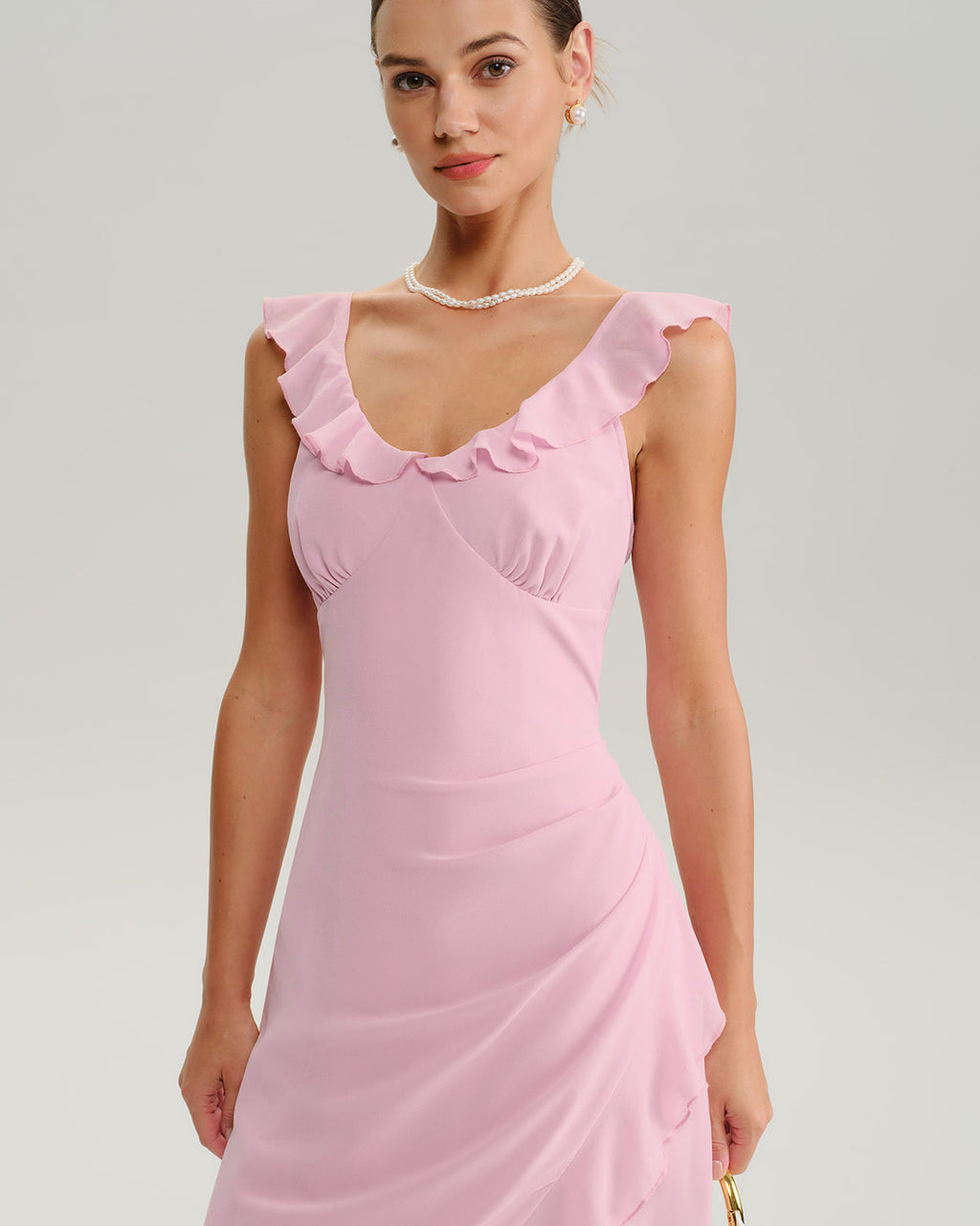 Women's Woven Polyester Midi Dresses Dresses - RIHOAS