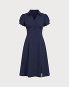 Women's Woven Polyester Midi Dresses - RIHOAS - 13