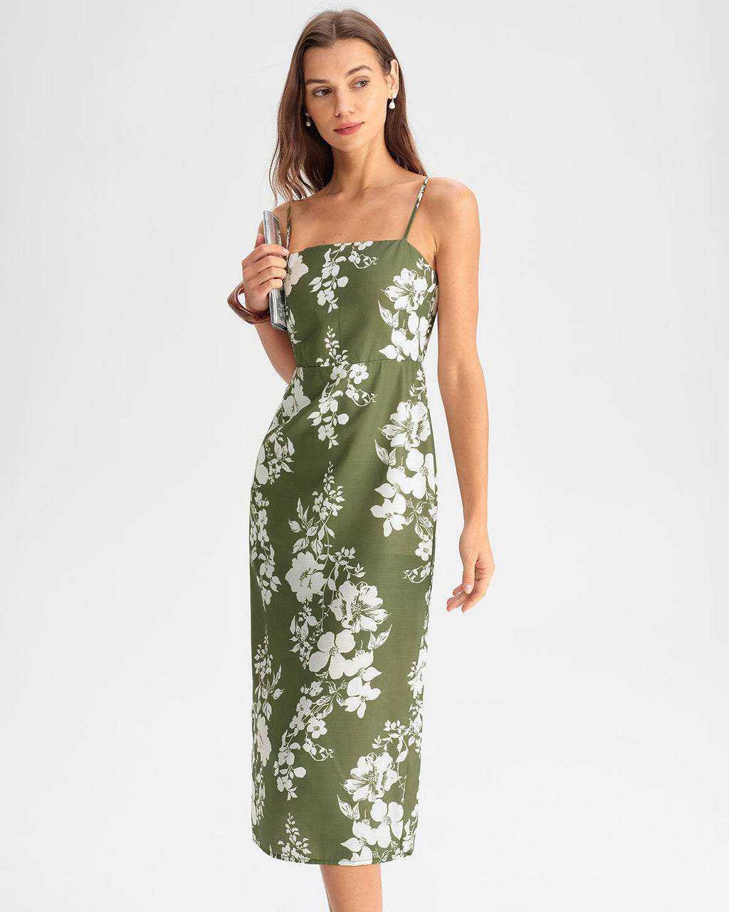 Women's Woven Polyester Midi Dresses Dresses - RIHOAS