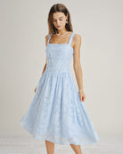 Women's Woven Polyester Midi Dresses Dresses - RIHOAS