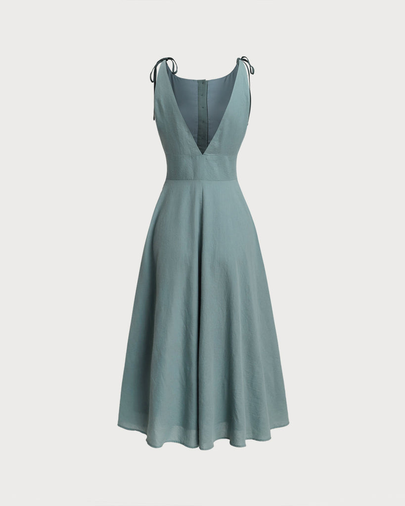 Women's Woven Polyester Midi Dresses Dresses - RIHOAS