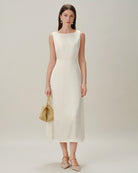 Women's Woven Polyester Midi Dresses Dresses - RIHOAS