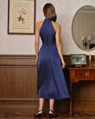 Women's Woven Polyester Midi Dresses Dresses - RIHOAS