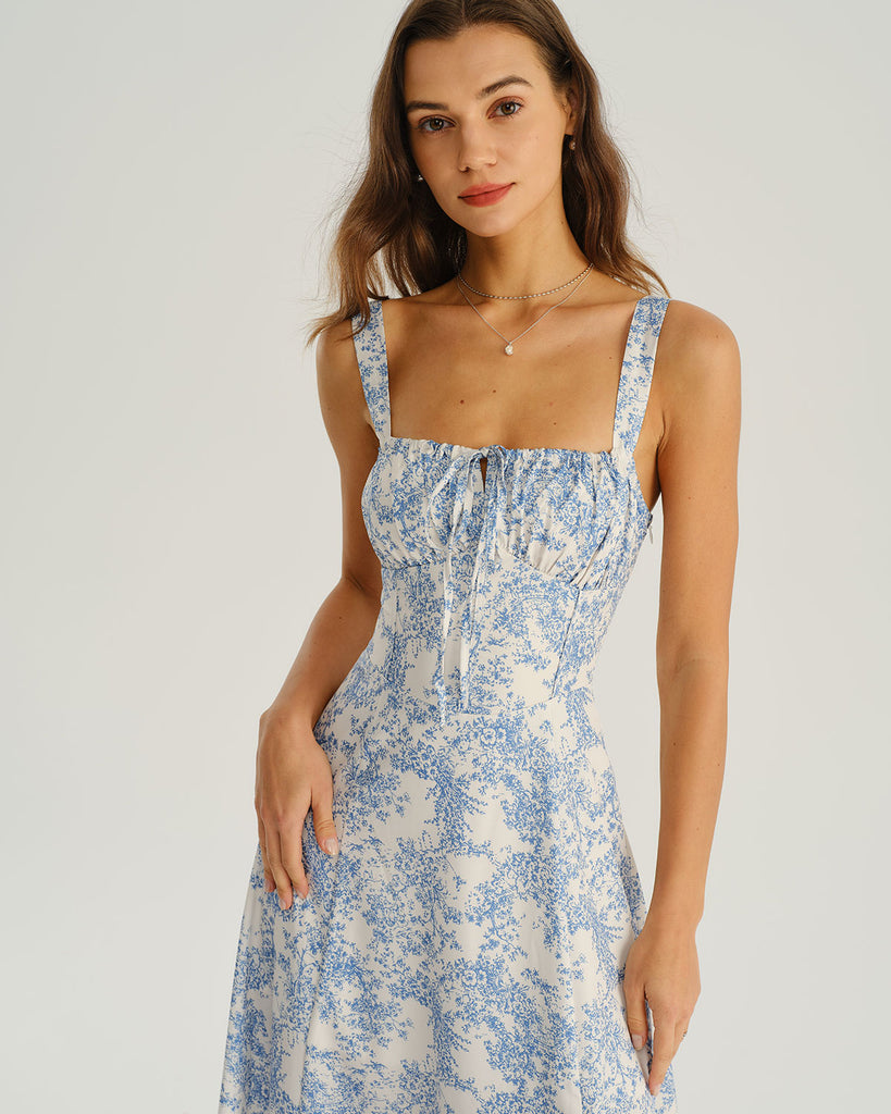 Women's Woven Polyester Midi Dresses Dresses - RIHOAS