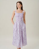 Women's Woven Polyester Midi Dresses Dresses - RIHOAS