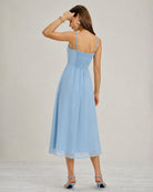Women's Woven Polyester Midi Dresses Dresses - RIHOAS