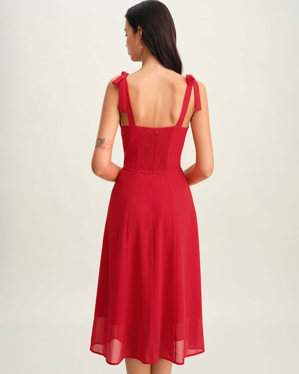 Women's Woven Polyester Midi Dresses Dresses - RIHOAS