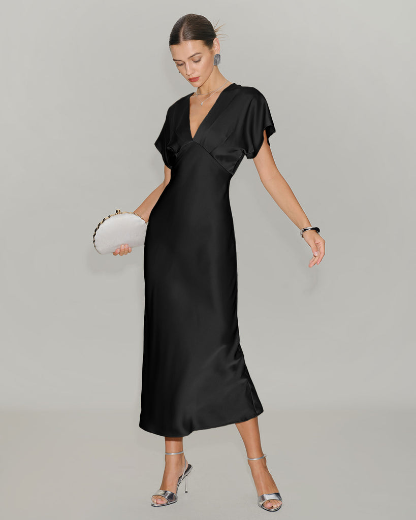 Women's Woven Polyester Midi Dresses Dresses - RIHOAS