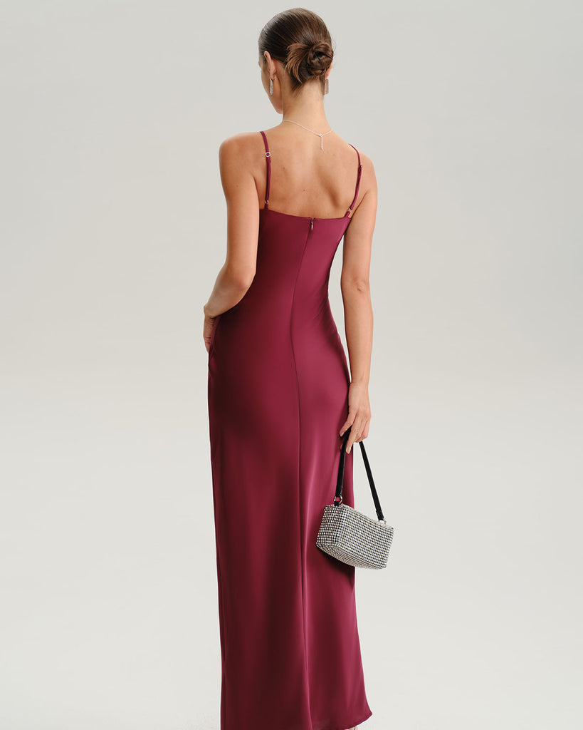 Women's Woven Polyester Midi Dresses Dresses - RIHOAS