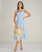 Women's Woven Polyester Midi Dresses Dresses - RIHOAS