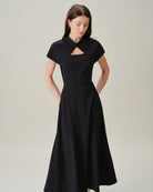 Women's Woven Polyester Midi Dresses Dresses - RIHOAS