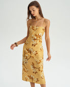Women's Woven Polyester Midi Dresses Dresses - RIHOAS