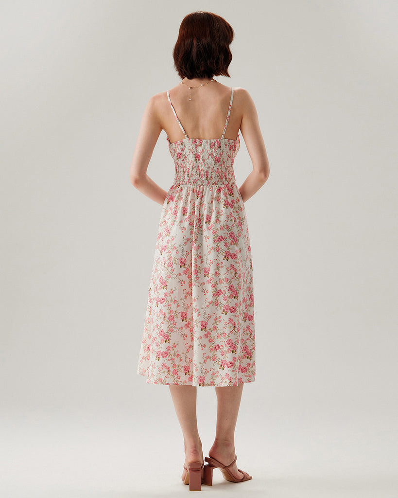 Women's Woven Polyester Midi Dresses Dresses - RIHOAS