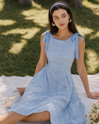 Women's Woven Polyester Midi Dresses Dresses - RIHOAS