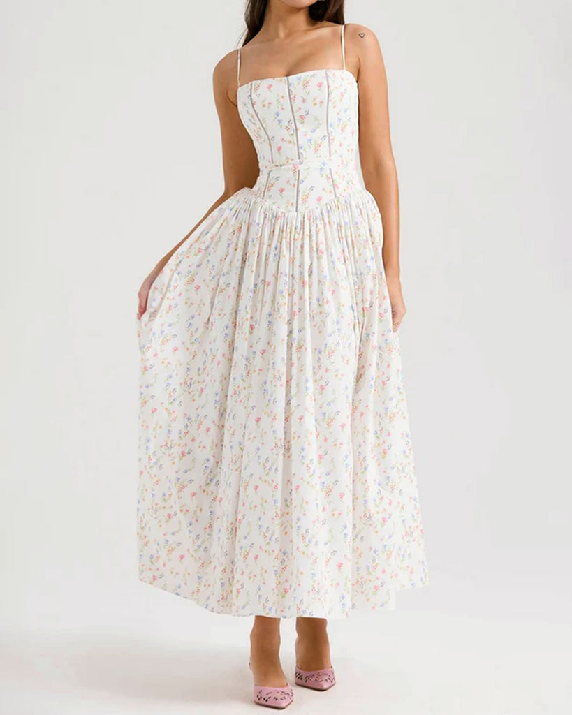 Women's Woven Polyester Midi Dresses Dresses - RIHOAS