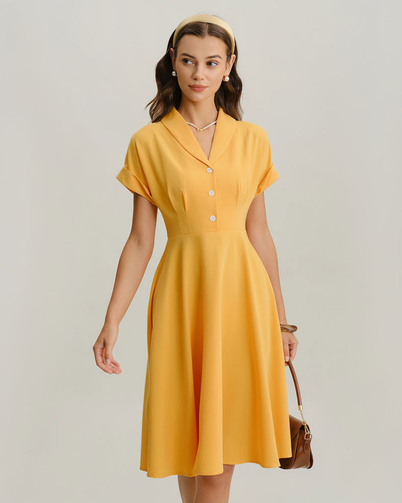 Women's Woven Polyester Midi Dresses Dresses - RIHOAS