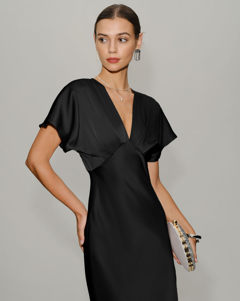 Women's Woven Polyester Midi Dresses Dresses - RIHOAS