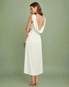 Women's Woven Polyester Midi Dresses Dresses - RIHOAS