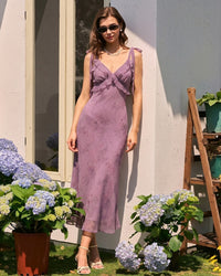 Women's Woven Polyester Midi Dresses Dresses - RIHOAS