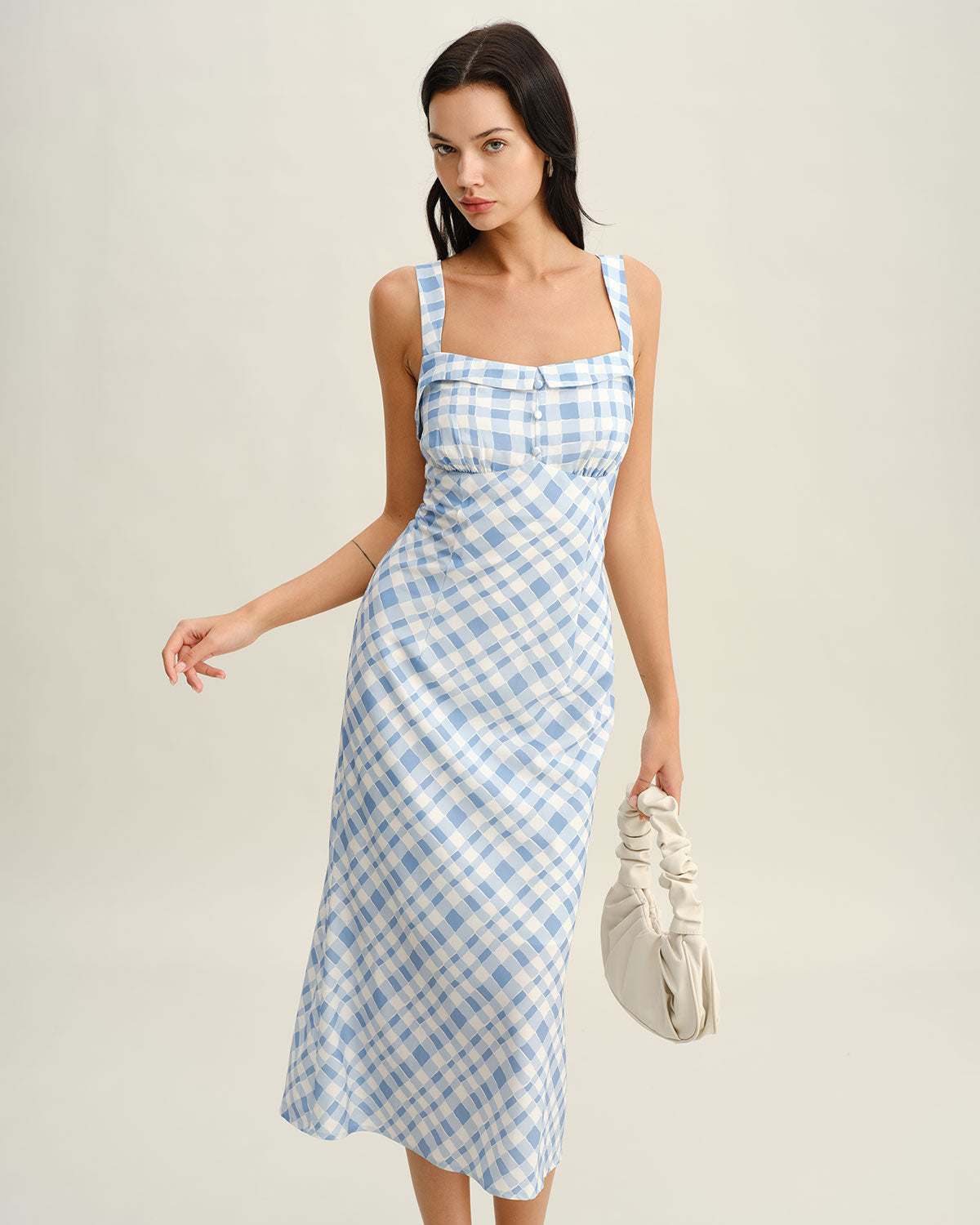 Women's Woven Polyester Midi Dresses Dresses - RIHOAS