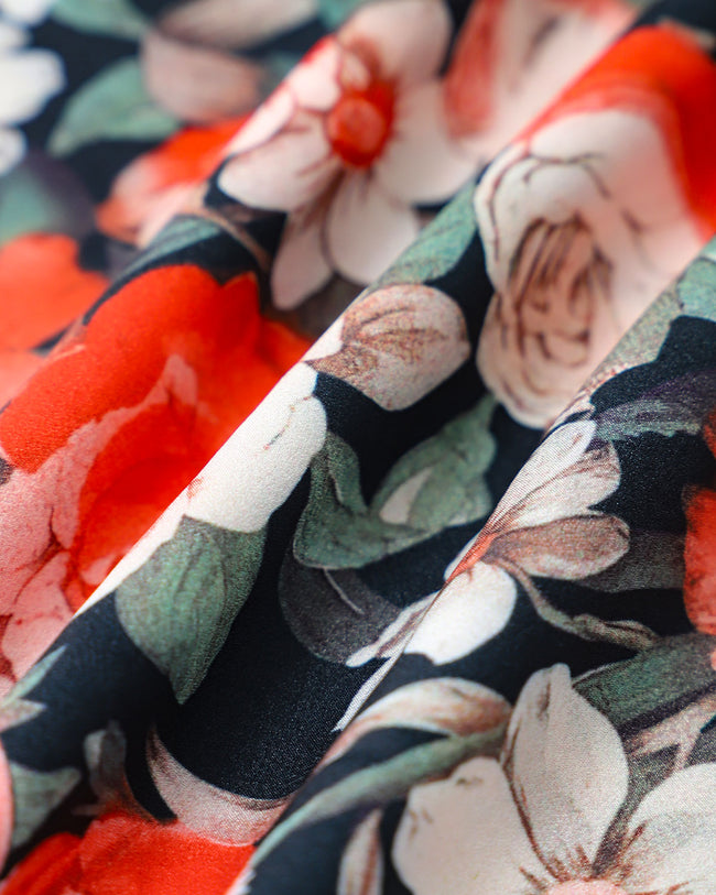 Women's Woven Polyester Midi Dresses Dresses - RIHOAS