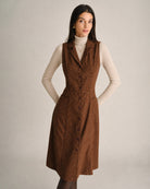 Women's Woven Polyester Midi Dresses - RIHOAS