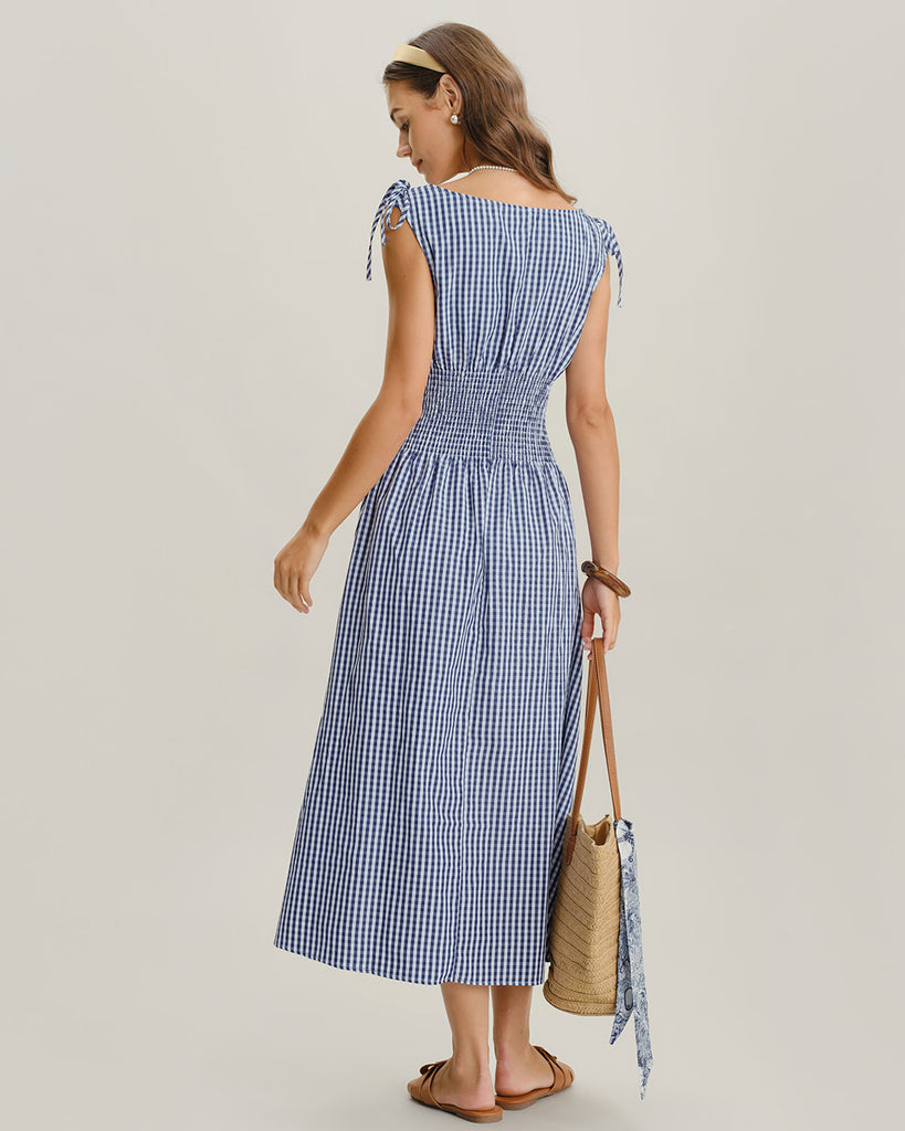 Women's Woven Polyester Midi Dresses Dresses - RIHOAS