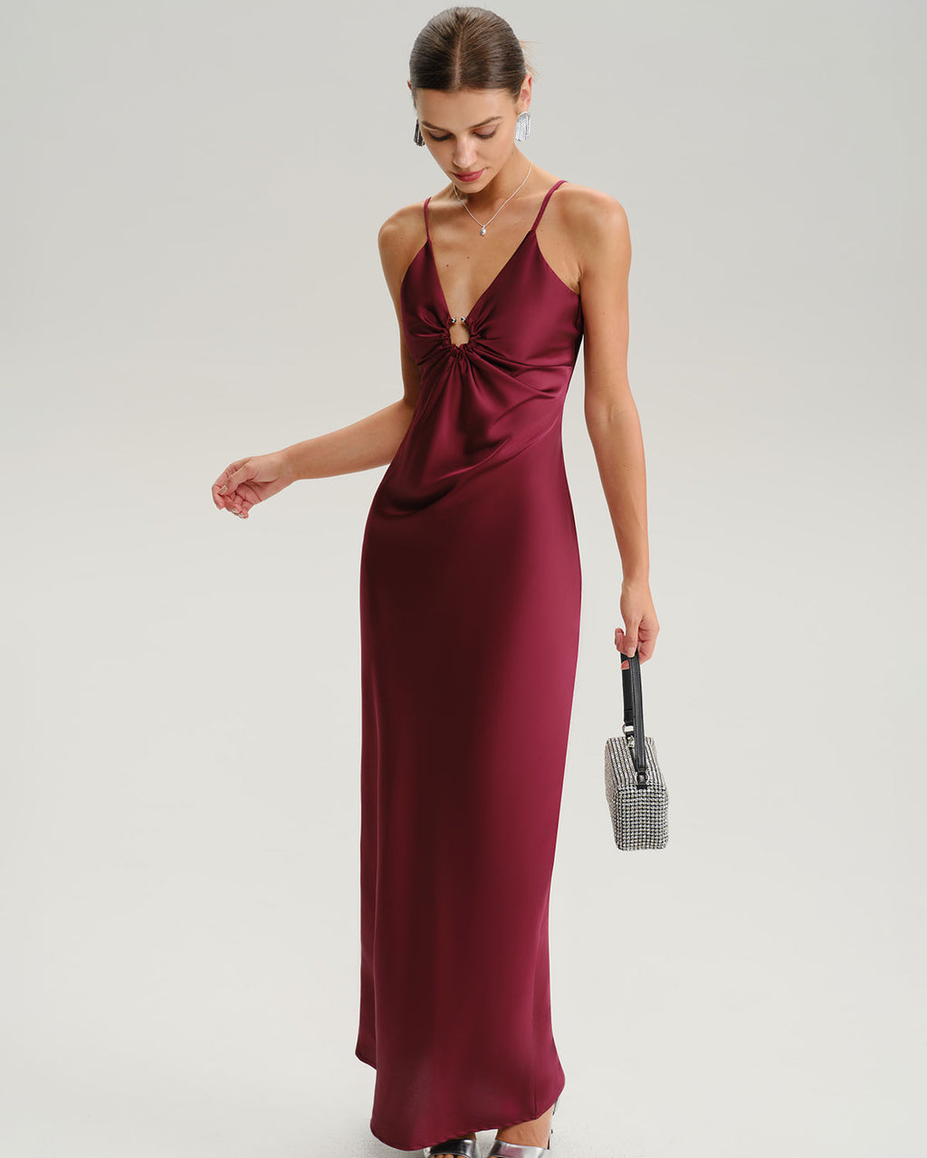 Women's Woven Polyester Midi Dresses Dresses - RIHOAS