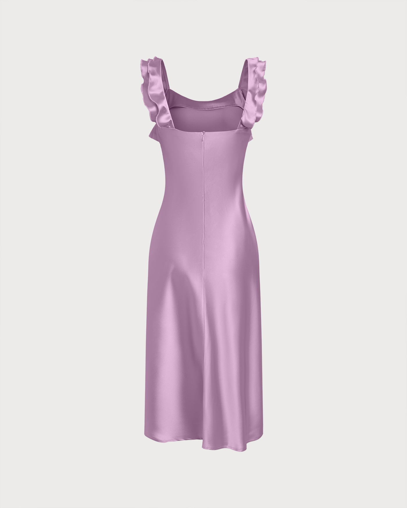 Purple Ruffle Slip Midi Dress & Reviews - Purple - Dresses | RIHOAS Purple Ruffle Slip Midi Dress & Reviews - Purple - Dresses | RIHOAS