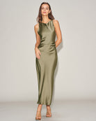 Women's Woven Polyester Midi Dresses Dresses - RIHOAS