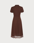 Women's Woven Polyester Midi Dresses - RIHOAS