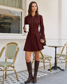 Women's Woven Polyester Mini Dress Dresses - RIHOAS