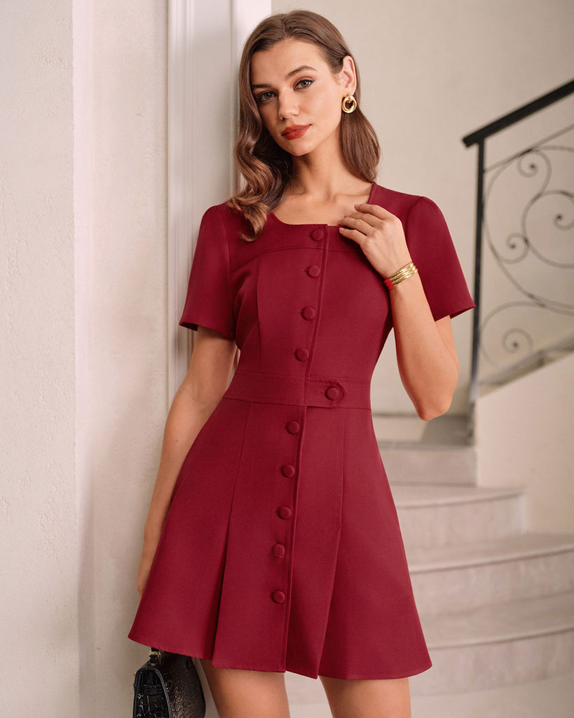 Women's Woven Polyester Mini Dress Dresses - RIHOAS